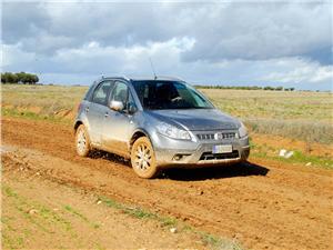 Fiat Sedici: Prueba en pista 4x4