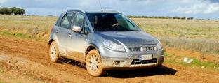 Fiat Sedici: Prueba en pista 4x4