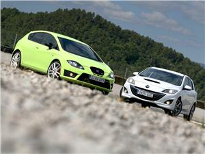 Seat León Cupra R contra Mazda3 MPS: ¡Qué pelea!
